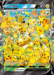 [Pokemon] 25th Anniversary Collection V Single Card - การ์ดโปเกมอน V แยกใบ - ซาเชียนV พิคาชูV-Union (โปเกมอนการ์ด)