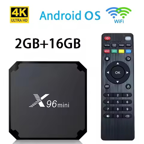 X96 mini Android OS Smart TV Box H313 S Quad Core 2GB 16GB WiFi 4G HD 4K 3D H.265 Media Player Iptv