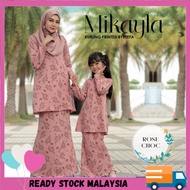 🔥SET IBU DAN ANAK 🔥 Kurung Mikayla Mom Baju Kurung Murah Cantik Kurung Printed Baju Raya Sedondon Women Clothes Byreefa