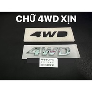 GENUINE 4WD EMBOSSED LOGO