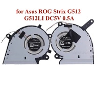 aDC5V G512 Laptop CPU GPU Cooling Fans for Asus ROG Strix G512LI G531GT G531GU g512li-bi7n10 13NR01L