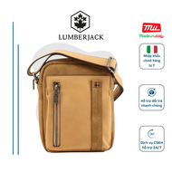 Túi Đeo Chéo Nam Lumberjack Nhỏ Chất Da Cao Cấp Họa Tiết Khóa Dọc Phong Cách Trẻ Trung - Nhập Khẩu C