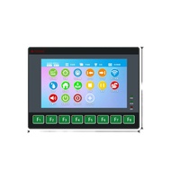 On stock 7 Inch 24V PLC HMI All-In-One FX3G-42MR with 8Keys, 2 NTC10K for Temperature Control, Built