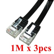 Limited Stock Sale Event 3pcs 1M Gigabyte UTP Direct LAN CAT6 CAT 6 Flat UTP Ethernet Network Cable 