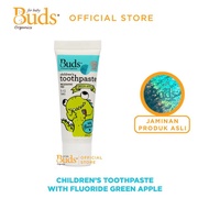 Buds Organics Toothpaste Green Apple with Flouride 50 ml / Children's Toothpaste / Children's Toothp