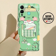 Case Infinix Hot 12 Play - Casing Infinix Hot 12 Play - EKSOTIK - Fashion Case (Dino Cute) - Silikon