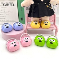 CAMELLI Doll Slippers, Cartoon for Time To Chill Filled Doll Shoes, Fashion Soft Rubber Photo Props 