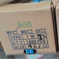 Plug-in Resistor1W 1Ω-4.7M 1%Metallic Foil Tape5K/Please note the resistance value when placing an o