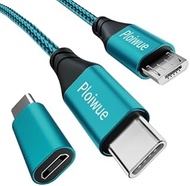 USB C to Micro USB Cable 2 m USB Type C (Female) to Micro USB (Male) Adapter Android Charging Cable 