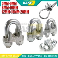 Galvanized Steel Cable Clip 3mm-20mm Wire Rope Clip Steel Clip Gi Cable U Clamp Wire Rope Card Wire 