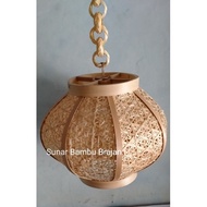 Terlaris Kap Lampu Lampion Truntum | Kap Lampu Gantung | Kap Lampu Bambu | Hiasan Lampu | Home Decor