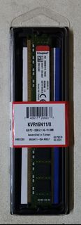 全新 金士頓 DDR3 1600 8G 記憶體 桌上型 KVR16LN11/8