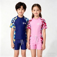 Kids Split Swimsuit 2-Piece Rash Guard Set Quick Dry Swimwear for kids