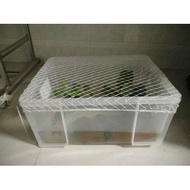 Plastic Box Anti-jumping Net Storage Box Net Cover Fish Tank Anti-jumping Net Turtle Anti-escaping N