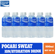 Pocari Sweat Ion Drink, Water and Electrolytes, Hydration Drink, 500ml, Pack of 12