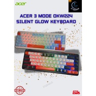 Acer OKW224 3-Mode Rechargeable RGB Wired Wireless Bluetooth Silent Glow Keyboard