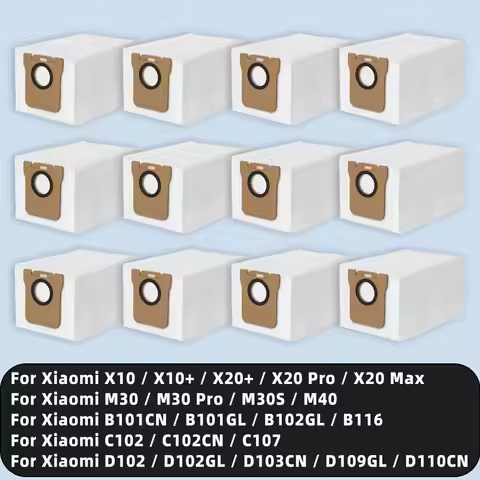 Dust Bag Compatible For Xiaomi Robot Vacuum X10 / X10+ / X20+ / X20 Pro / X20 Max / M30 / M30 Pro / 