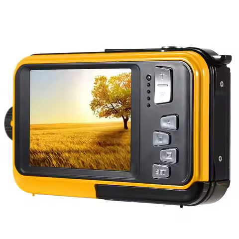 B44C Digital Camera 48MP HD Self-Timer Underwater Camera 16X Dual Screen Waterproof For Snorkeling V