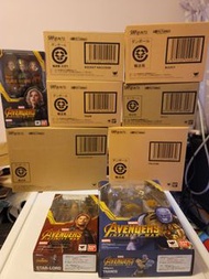SHF 日版 魂限 啡盒 復仇者聯盟3 無限之戰 Avengers: Infinity War 共9隻, 不散賣 Thanos, Star Lord, Black Widow, Rocket Racc