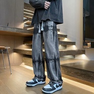 y2k jeans baggy jeans men y2k Wide-Leg Loose Fit Hip-Hop Jeans - Trendy Men's Casual Trousers