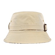 BURBERRY 標籤LOGO可調節束帶設計純棉Gabardine漁夫帽(蜂蜜米) 現貨S