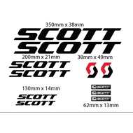 SCOTT BIKE FRAME DECALS