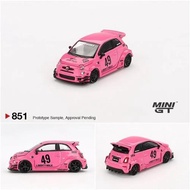 MINI GT LB-WORKS X ABAS WORKS ABARTH 595 UNSEALED BOX (851) PINK
