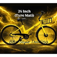 OFO BIKE / BASIKAL BAKUL 24 INCH CITY BIKE / 24'' STUDENT LADY HOMESTAY BIKE / GOOD QUALITY BICYCLE 
