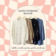 Daisy Oversize Blouse | Embossed Embroidered Blouse