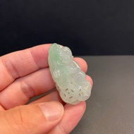 瀚玉珠寶 天然冰種翡翠 冰種帶色翡翠猴子 緬甸玉 十二生肖 猴子