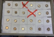 1977年香港五仙硬幣（A1979 A1978 A1977 A1976 A1975 A1974 A2008 A2007 A2006 A2005 A2004 A2003 A2002 A2001 A200