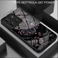 [K05] Case Compatible Golssy Type Motorola G67/G57 Power Anti-Shatter Acrylic Glass Anti-Shatter Mot