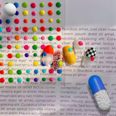 Colored Round Dots Cute 5D Soft Embossed Reliefs Self Adhesive Nail Art Decorations Stickers Jelly D