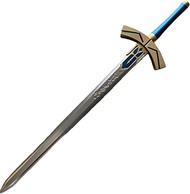 damdos Halloween Prop for Fate Stay Night Saber Arthur Pen Black White Excalibur Cosplay Swords PU F