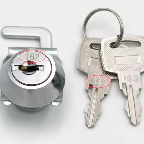 Rust-Resistant Mini Cam Lock With Quick Clip For Cash Box Easy Replacement Metal Cabinet Airbox Lock