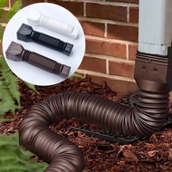 House Downspout Extension Gutter Connector 21"~60" Flexible Telescopic Rain Gutter Outdoor Sewage Pi