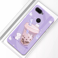 [U62] Softcase Glass Lilac Oppo A5S A7 A12 A11K F9 - Softcase Mirror Oppo A5S A7 A12 - Case Glass Op