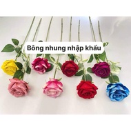 Fake Roses/High quality Velvet Roses with 70 cm long branches 99% realistic (real photo)