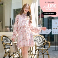 (พร้อมส่ง) Aster Ruffles Pink Dress #DI13203