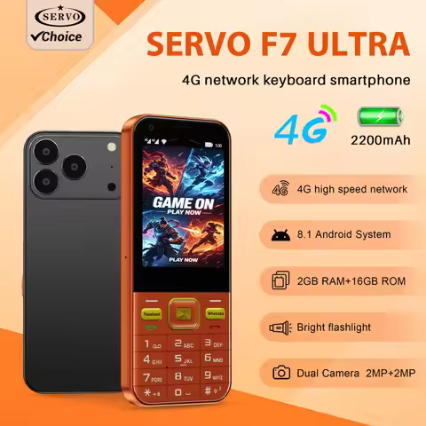 SERVO F7 Ultra Android Touch Screen Smartphone 4G LTE Dual SIM 2MP Camera Flashlight 2GB+16GB Play S