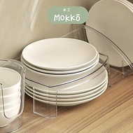 MOKKO - IKUO Aesthetic Plate Bowl Organizer Transparent Cupboard Rack Drainer Organizer