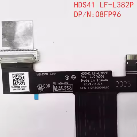New for Dell Alienware X14 R1 LCD Cable Flex Cable HDS41 LF-L382P 08FP96 06JVV2
