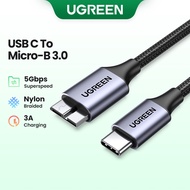 Ugreen USB C to Micro B 3.0 Cable 5Gbps 3A Fast Data Sync Cord For Macbook Hard Drive Disk HDD SSD C