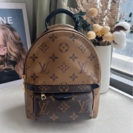 「JL精品代購」98新 LV 老花 拼色雙肩小書包