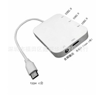 USB Type Converter Port hub hub Extender with Sound Card Type-CHUB Function c Charging 3 8M3B