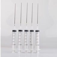 Syringe 10ml (4pcs) For Refilling Ink Cartridge Purpose with long flat needle 10cm