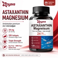 Astaxanthin Magnesium Zoyava 24mg Suplemen Mata Kering Kulit Glowing Antioksidan Lutein Zeaxanthin
