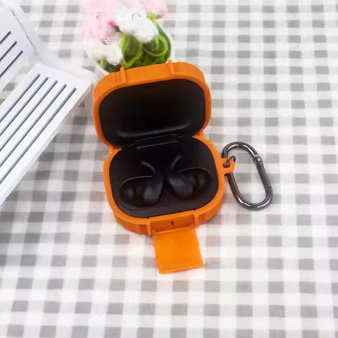 Silicone Headphone Case Cover For Beats Powerbeats Fit Earbuds Case with Keychain Headphones Cover P
