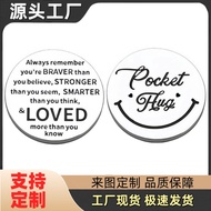 Stainless Steel Decision-Making Coin PocketHugs Inspirational Gift Double-Sided Lettering Commemorat