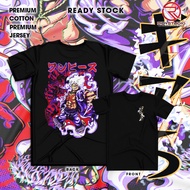 Baju Luffy Gear 5 Red White One Piece Anime Tshirt Jersey